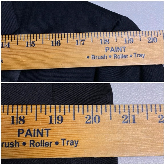 NEW Lauren Ralph Lauren Tuxedo Jacket 42L Mens Larry Classic Fit 100% Wool Black - Picture 5 of 9